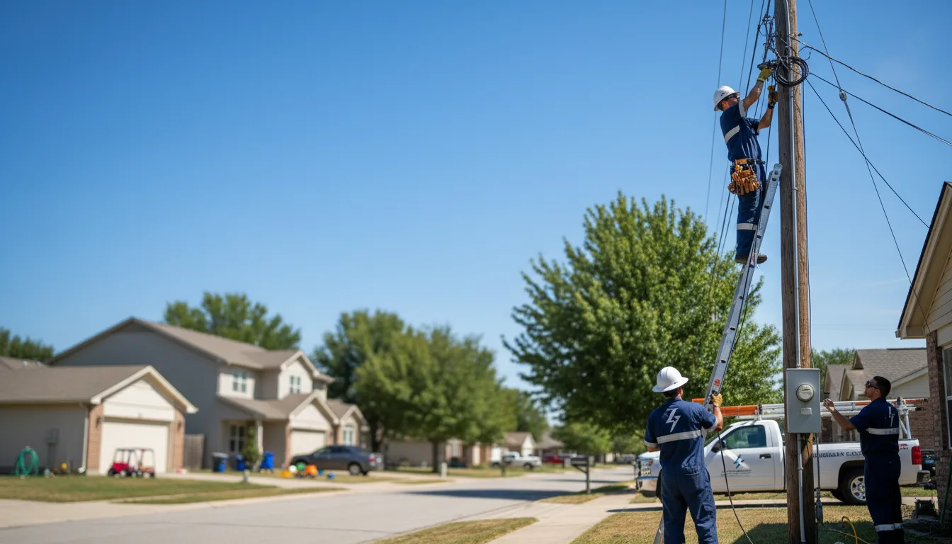 Residential electrician providing installation services in Dumont, MN